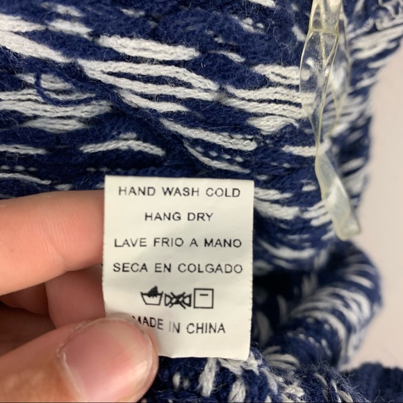 💛 Bajee Collection Blue White Aztec Cardigan - Picture 6 of 7